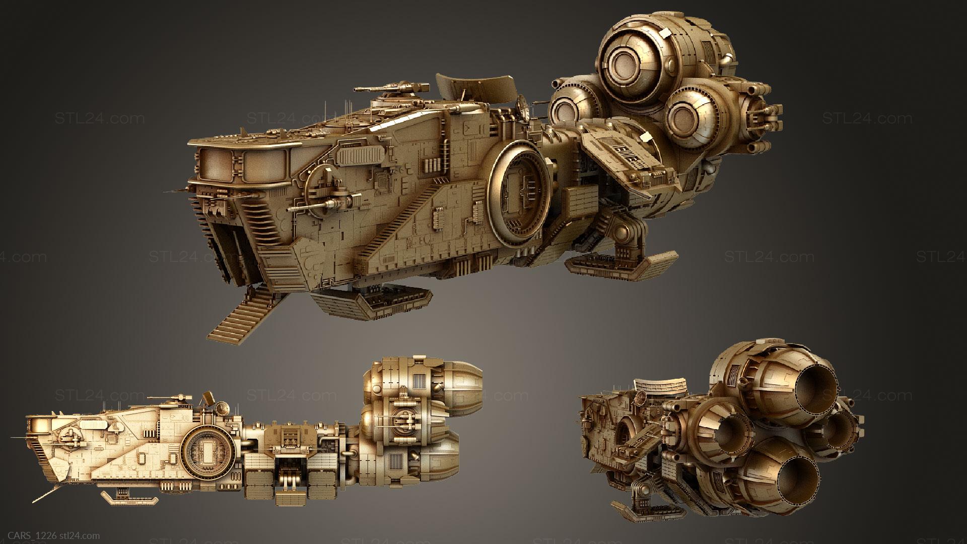 - Corellian Light freighter «Acklay», CARS_1226. 3D stl model for